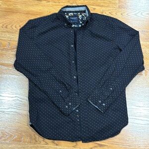 Denim & Flower long sleeve Shirt -S